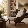 Veyra Soft Curve Natural Wood Chair - Design 026 - main view