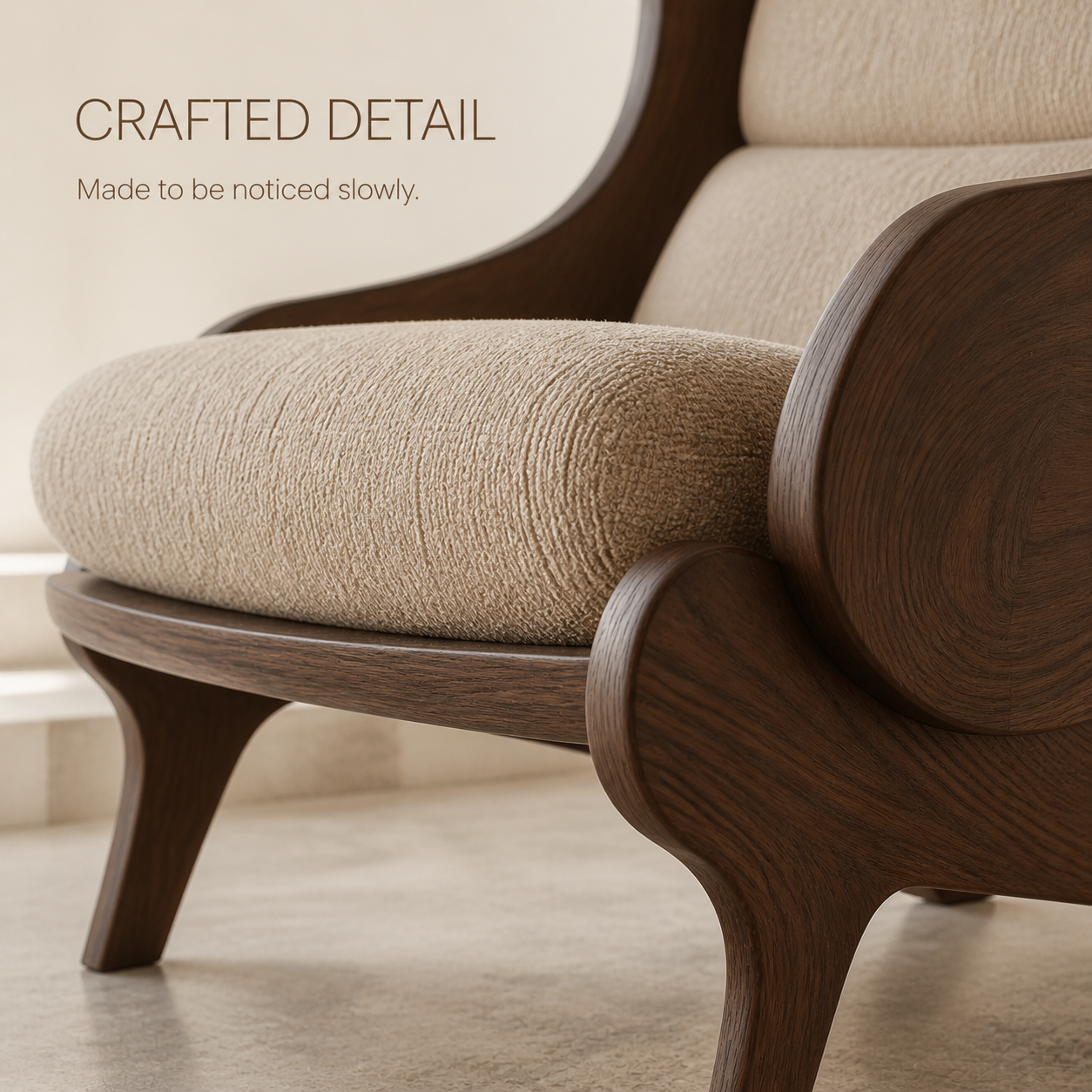 Veyra Soft Curve Natural Wood Chair - Design 026 - product image 06