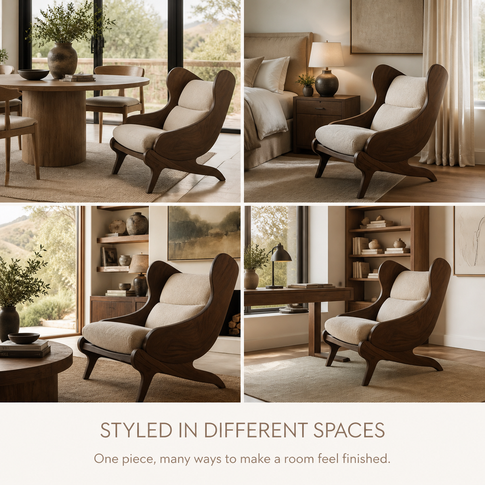 Veyra Soft Curve Natural Wood Chair - Design 026 - product image 10