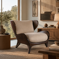 Calder Organic Modern Natural Wood Chair - Design 027 - main view