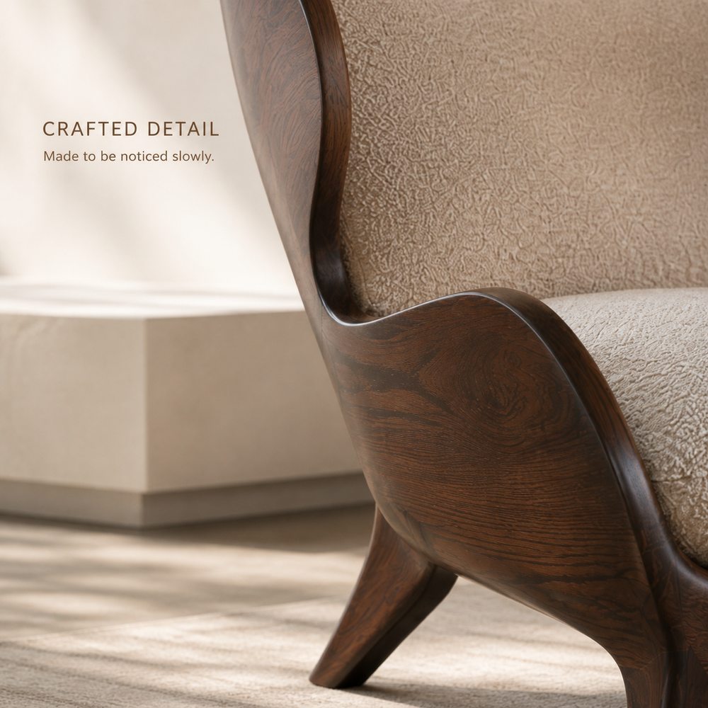 Calder Organic Modern Natural Wood Chair - Design 027 - product image 06