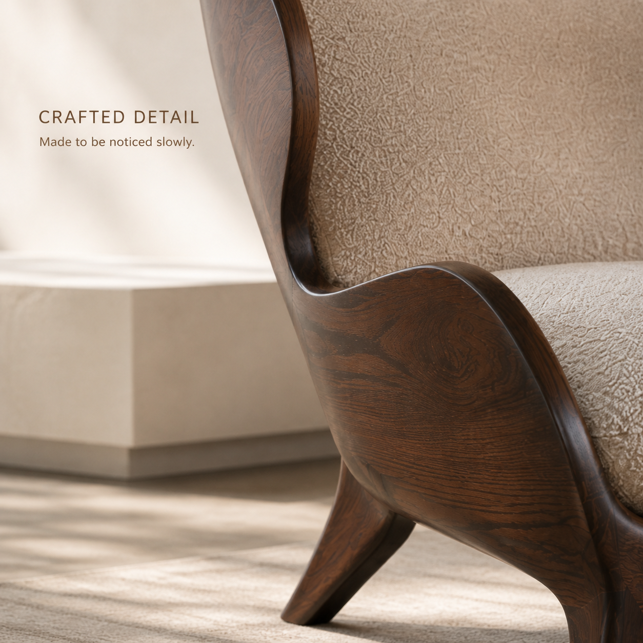 Calder Organic Modern Natural Wood Chair - Design 027 - product image 06