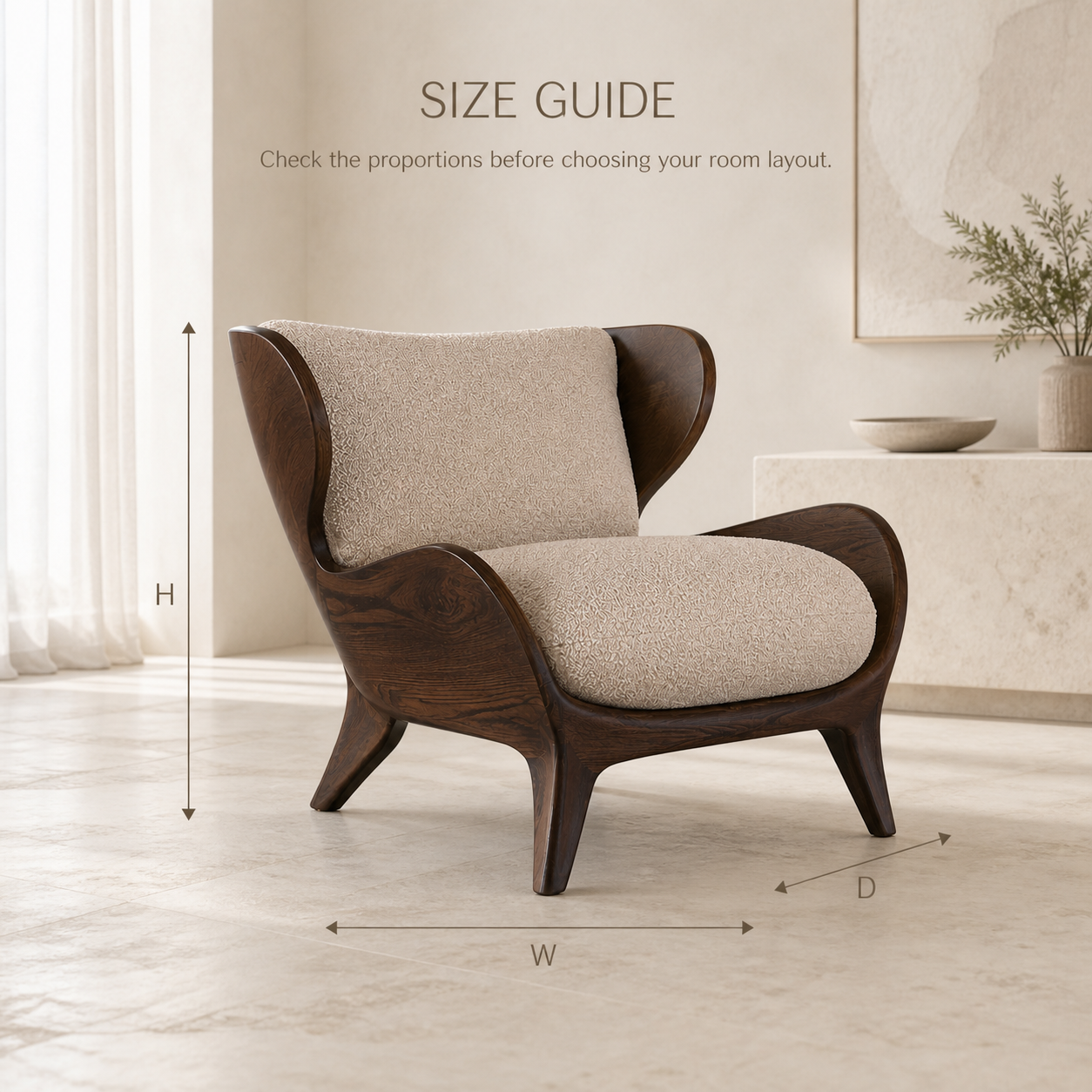 Calder Organic Modern Natural Wood Chair - Design 027 - product image 08