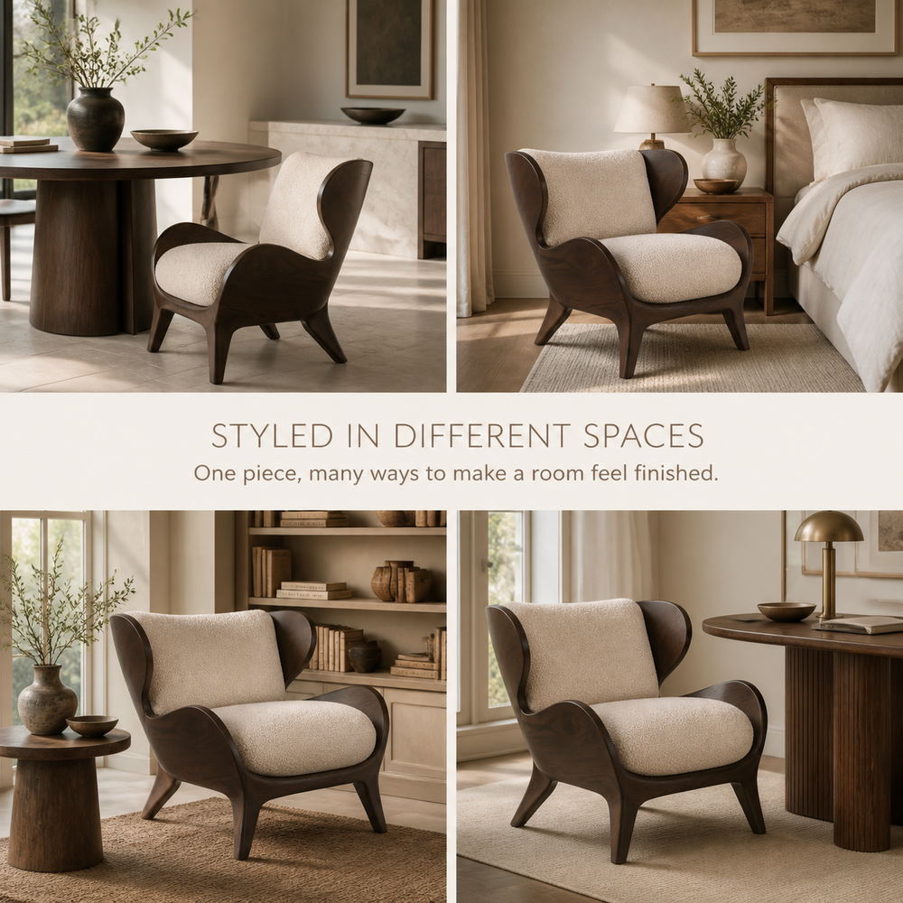 Calder Organic Modern Natural Wood Chair - Design 027 - product image 10