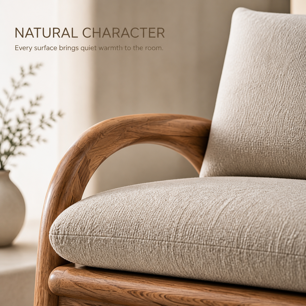 Nolan Arc Natural Wood Lounge Chair - Design 028 - product image 05