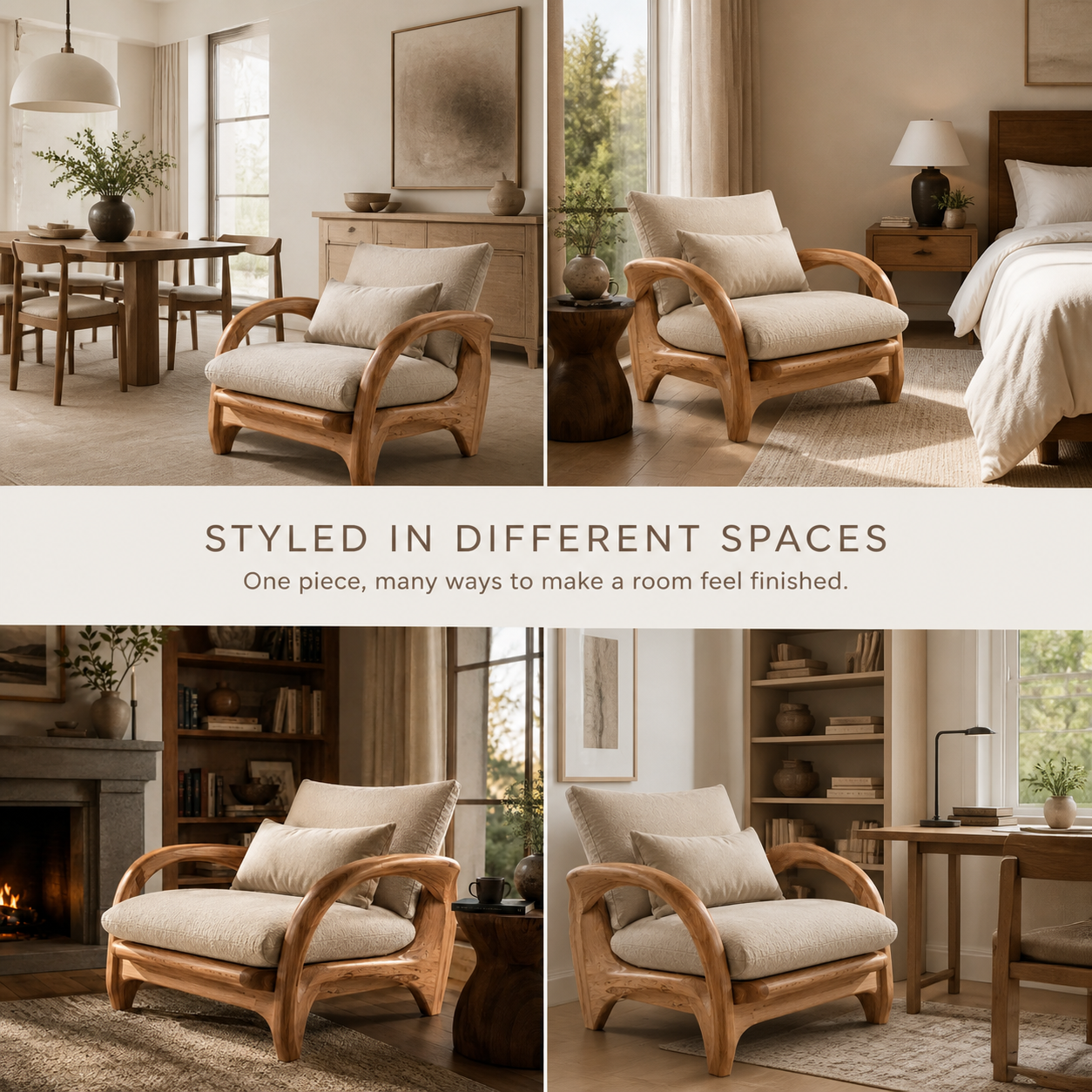 Nolan Arc Natural Wood Lounge Chair - Design 028 - product image 10