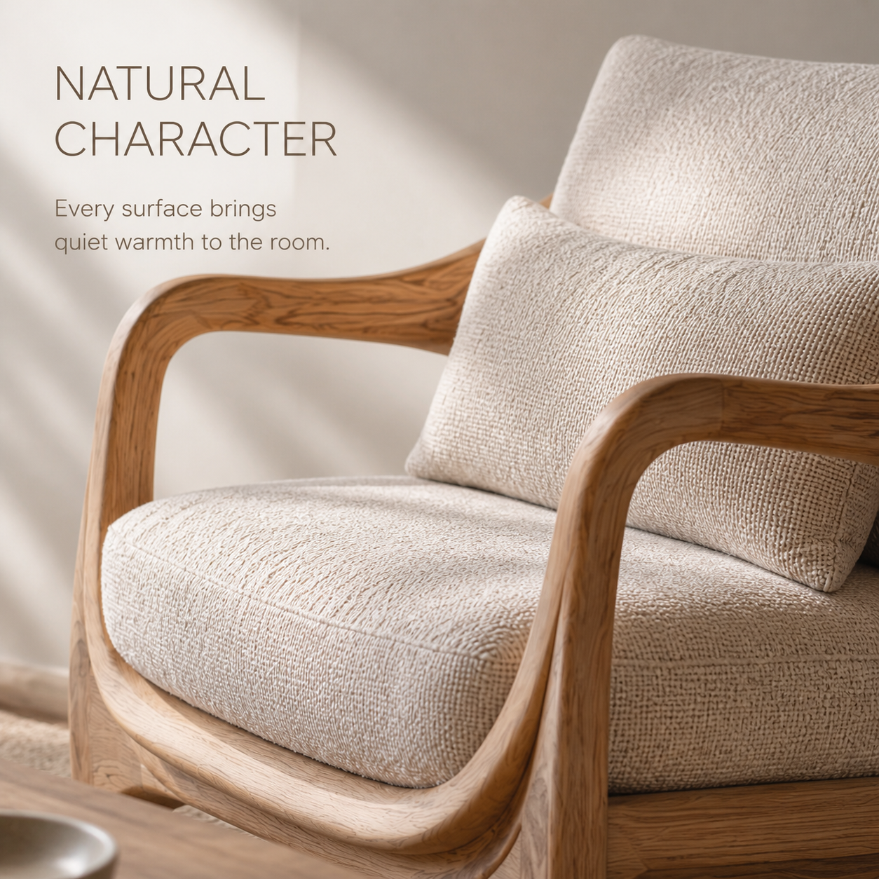 Brielle Sculpted Natural Wood Chair - Design 029 - product image 05