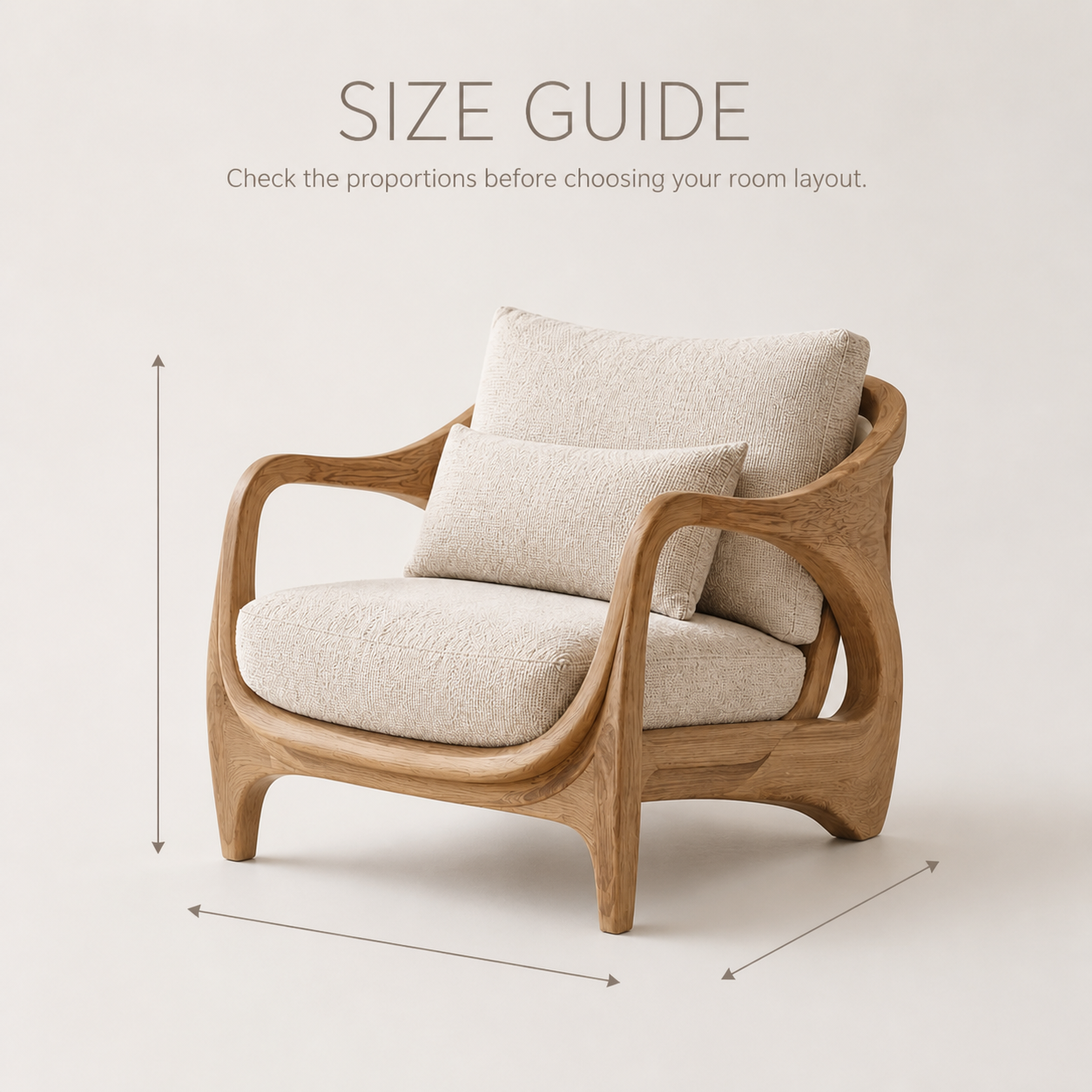 Brielle Sculpted Natural Wood Chair - Design 029 - product image 08