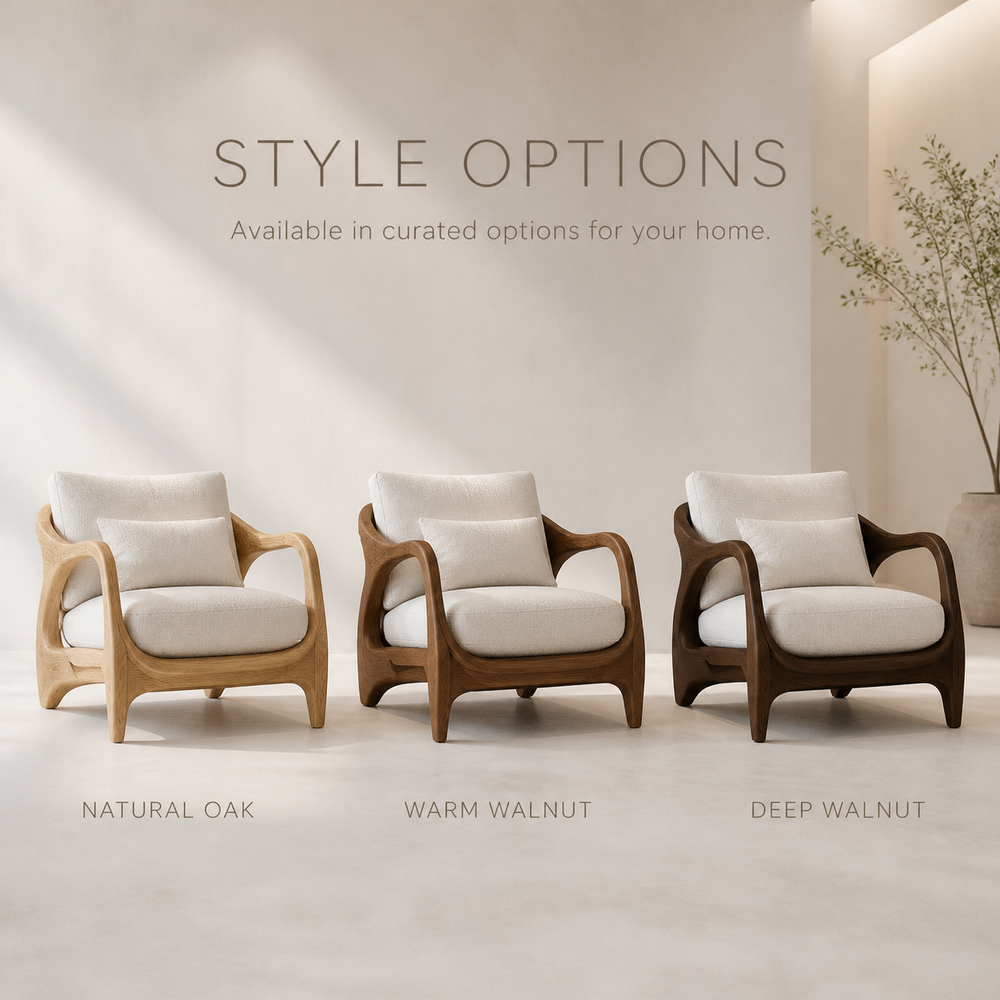 Brielle Sculpted Natural Wood Chair - Design 029 - product image 11