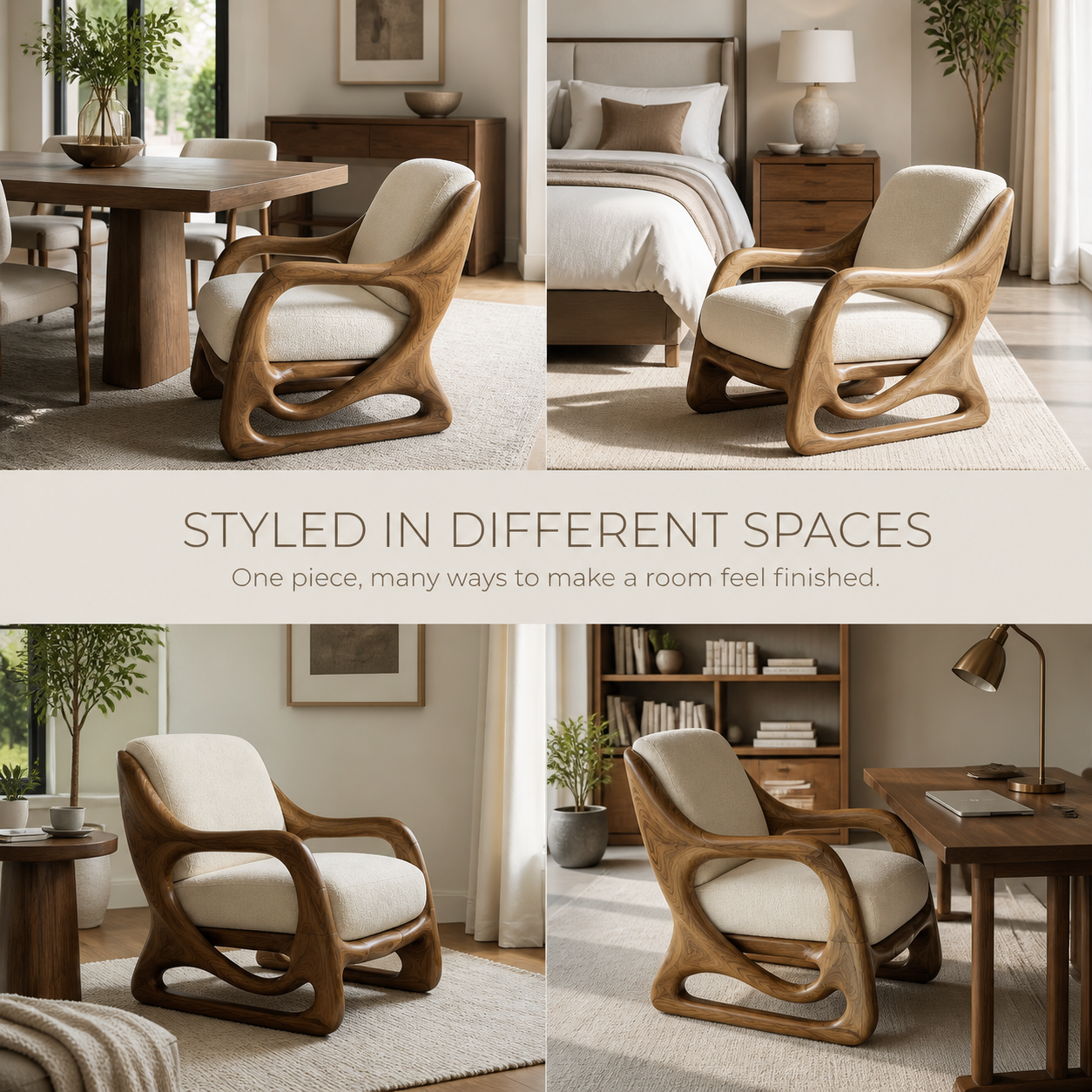 Marin Curved Natural Wood Lounge Chair - Design 030 - product image 10