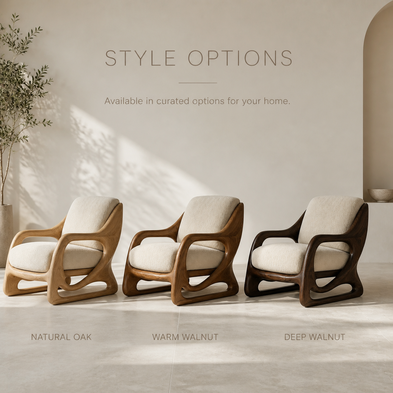 Marin Curved Natural Wood Lounge Chair - Design 030 - product image 11