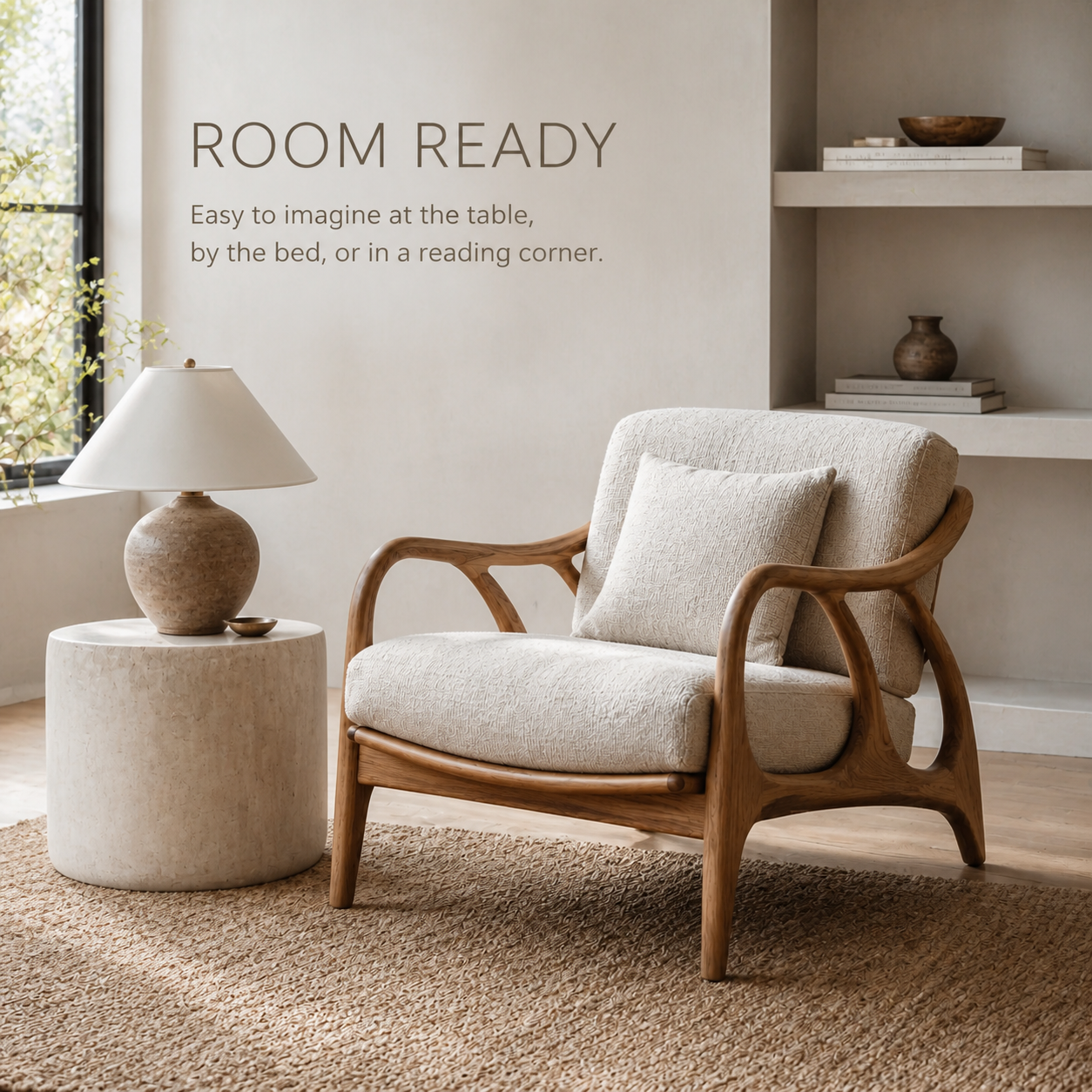 Alden Sculptural Natural Wood Lounge Chair - Design 032 - product image 04