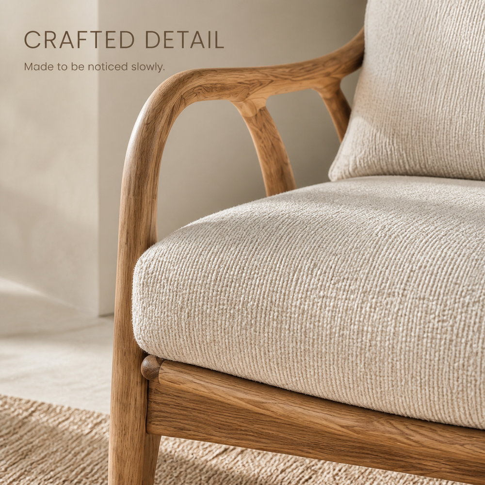 Alden Sculptural Natural Wood Lounge Chair - Design 032 - product image 06