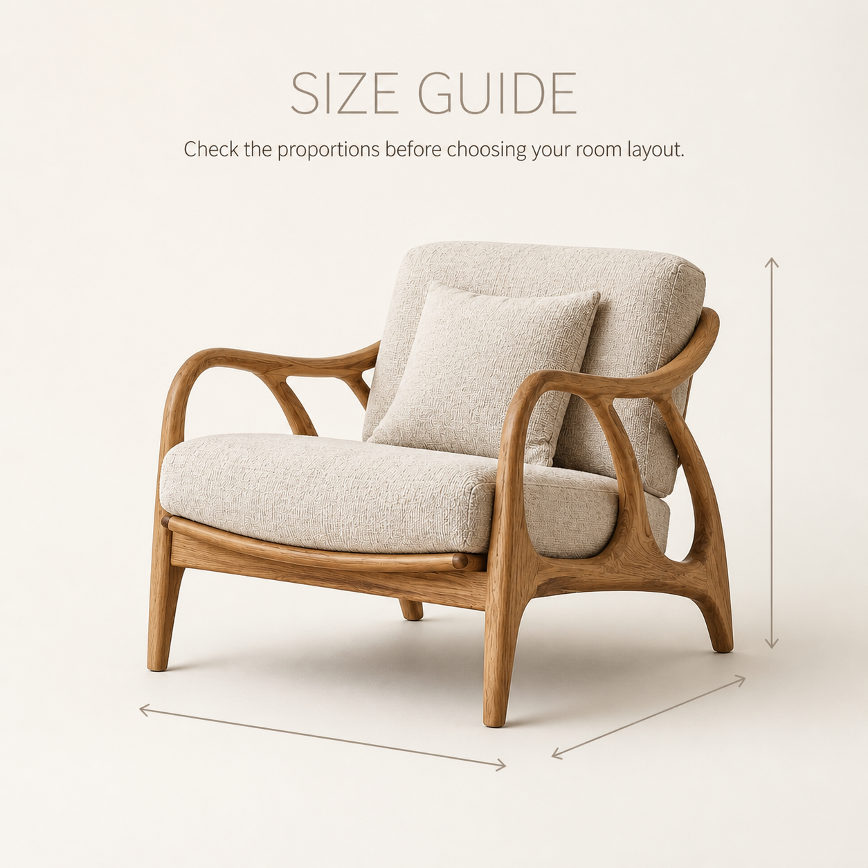 Alden Sculptural Natural Wood Lounge Chair - Design 032 - product image 08