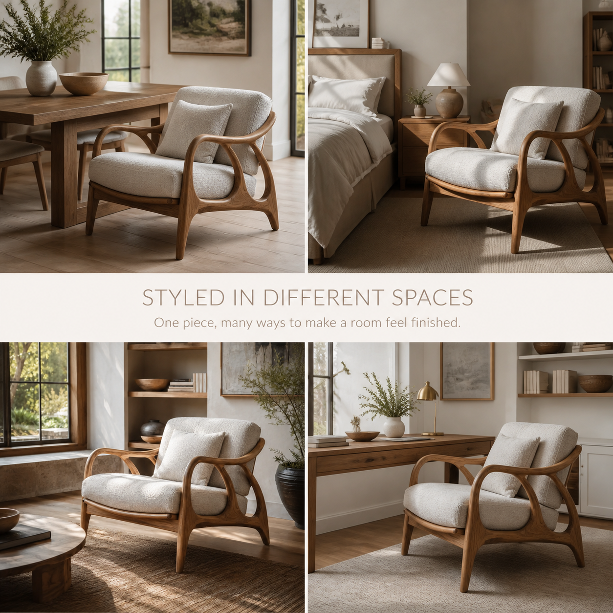 Alden Sculptural Natural Wood Lounge Chair - Design 032 - product image 10