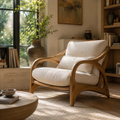 Mira Organic Natural Wood Lounge Chair - Design 033 - main view