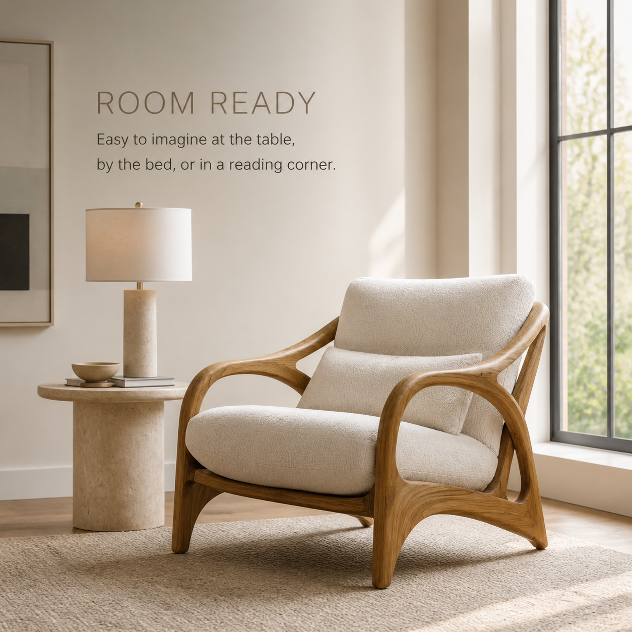 Mira Organic Natural Wood Lounge Chair - Design 033 - product image 04