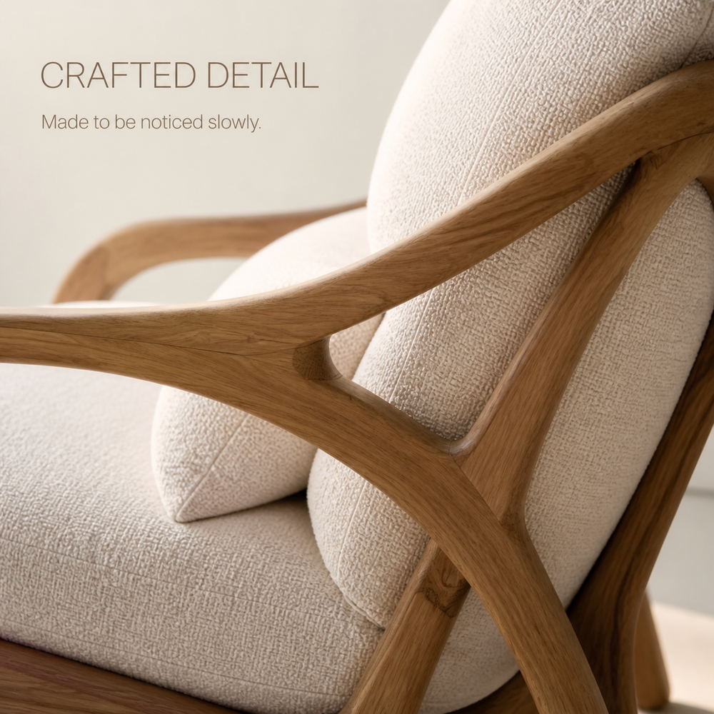 Mira Organic Natural Wood Lounge Chair - Design 033 - product image 06