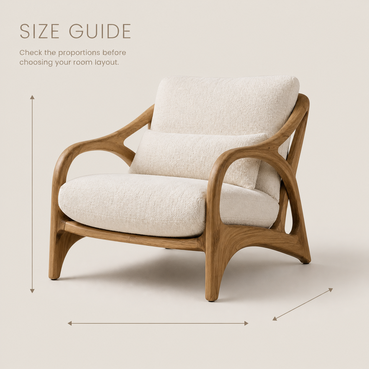 Mira Organic Natural Wood Lounge Chair - Design 033 - product image 08