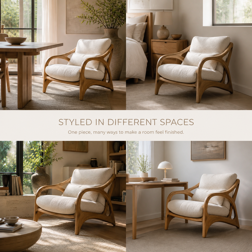 Mira Organic Natural Wood Lounge Chair - Design 033 - product image 10