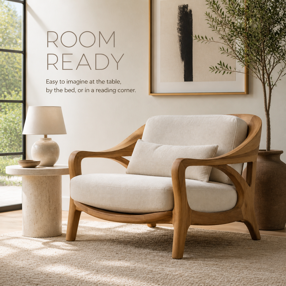 Rowan Hollow Form Natural Wood Chair - Design 034 - product image 04