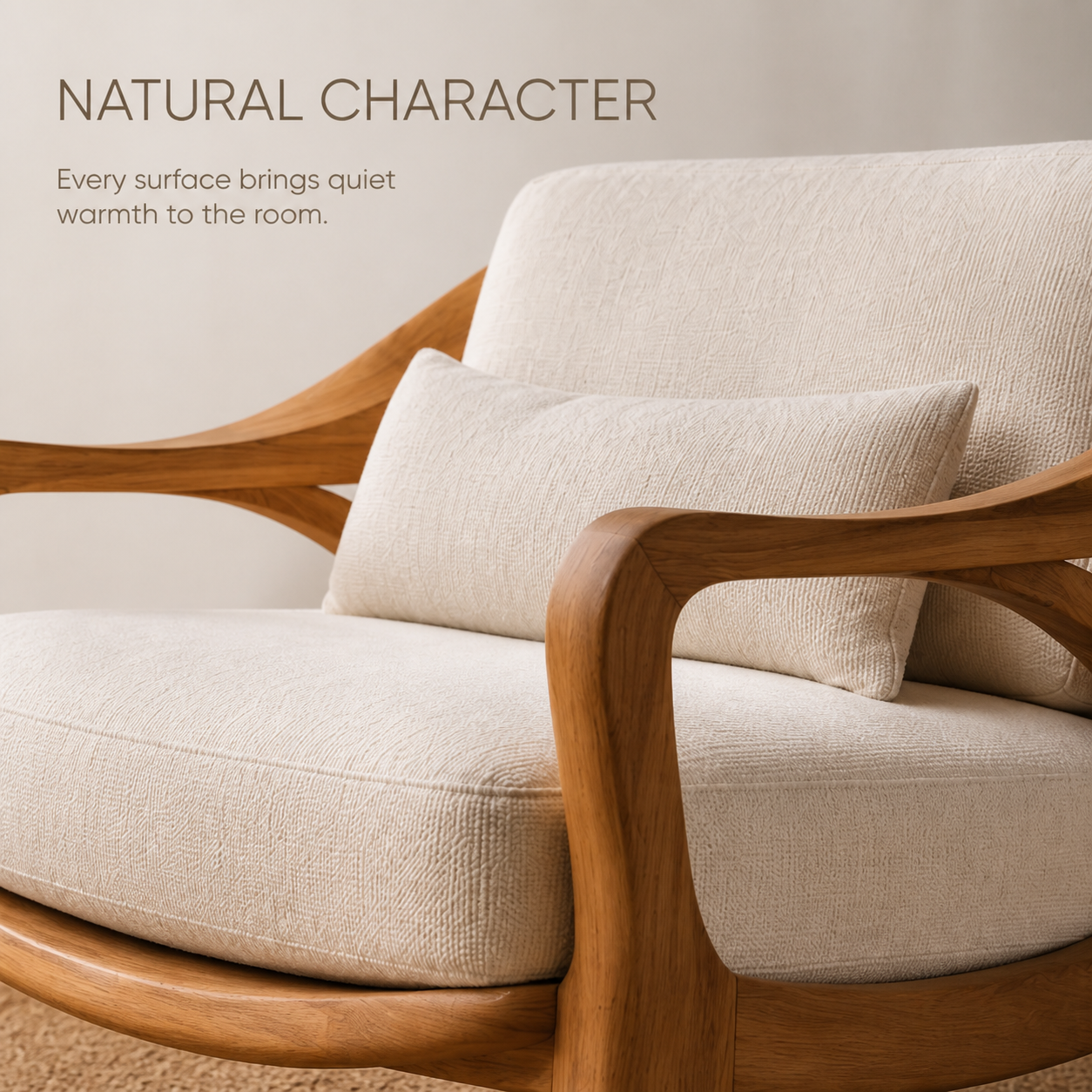 Rowan Hollow Form Natural Wood Chair - Design 034 - product image 05