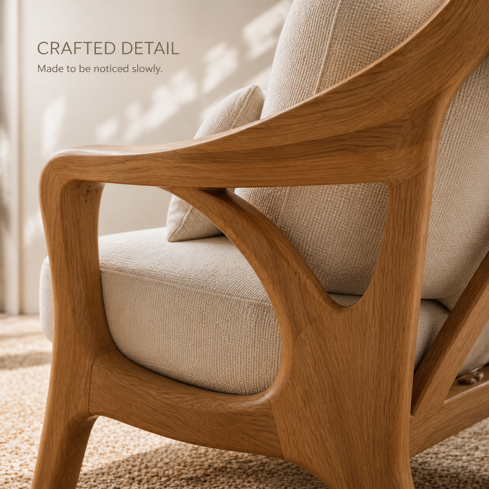 Rowan Hollow Form Natural Wood Chair - Design 034 - product image 06