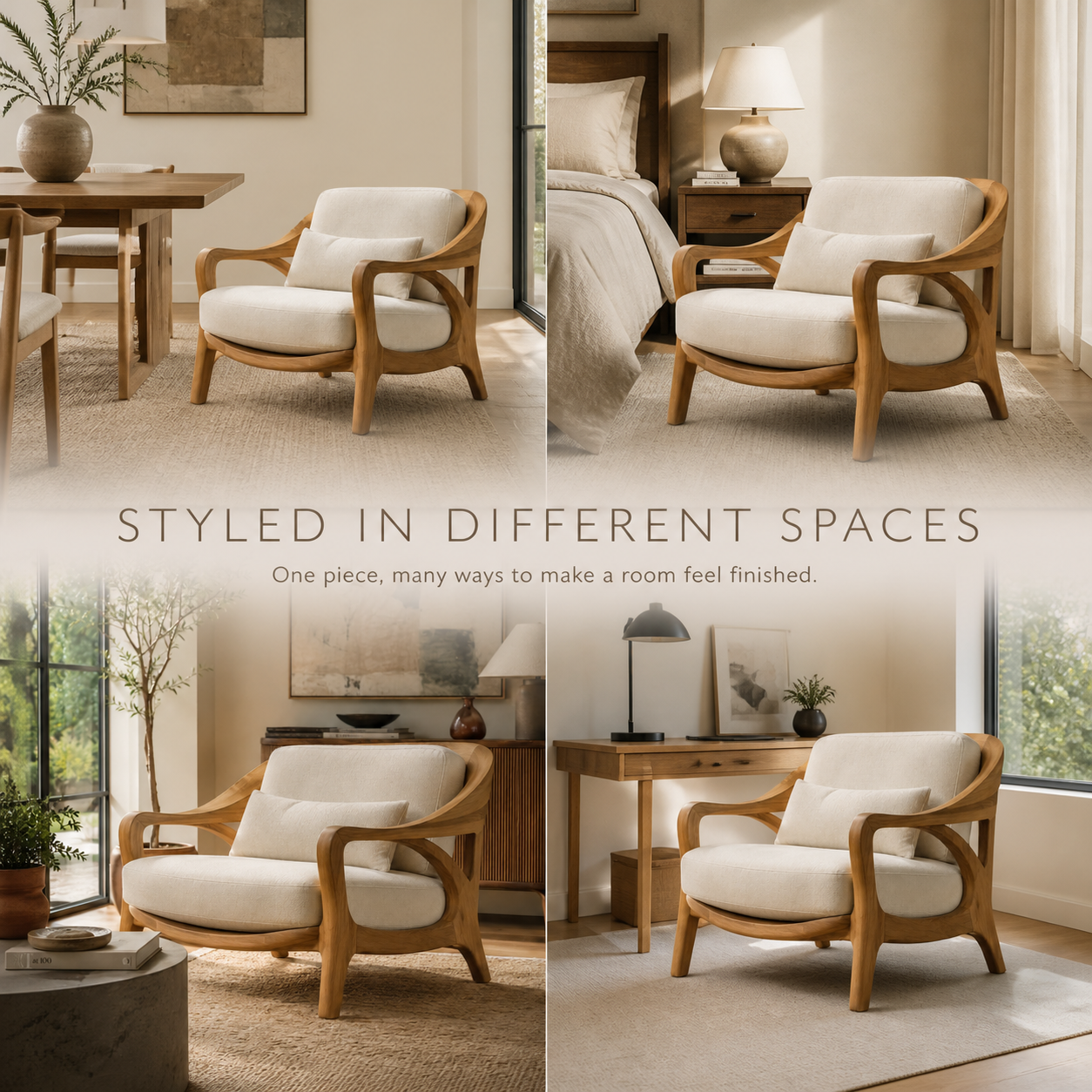 Rowan Hollow Form Natural Wood Chair - Design 034 - product image 10