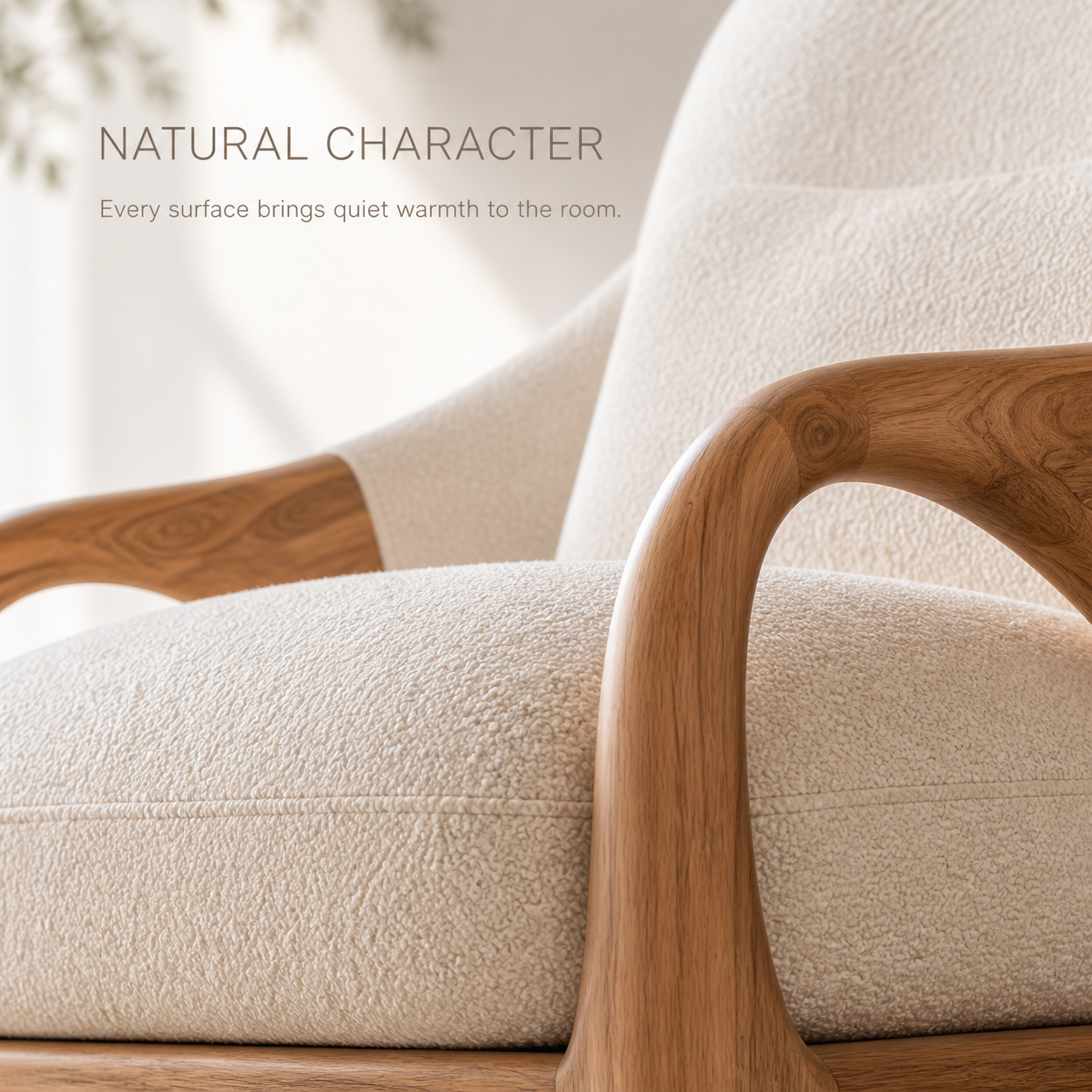 Liora Warm Natural Wood Accent Chair - Design 035 - product image 05