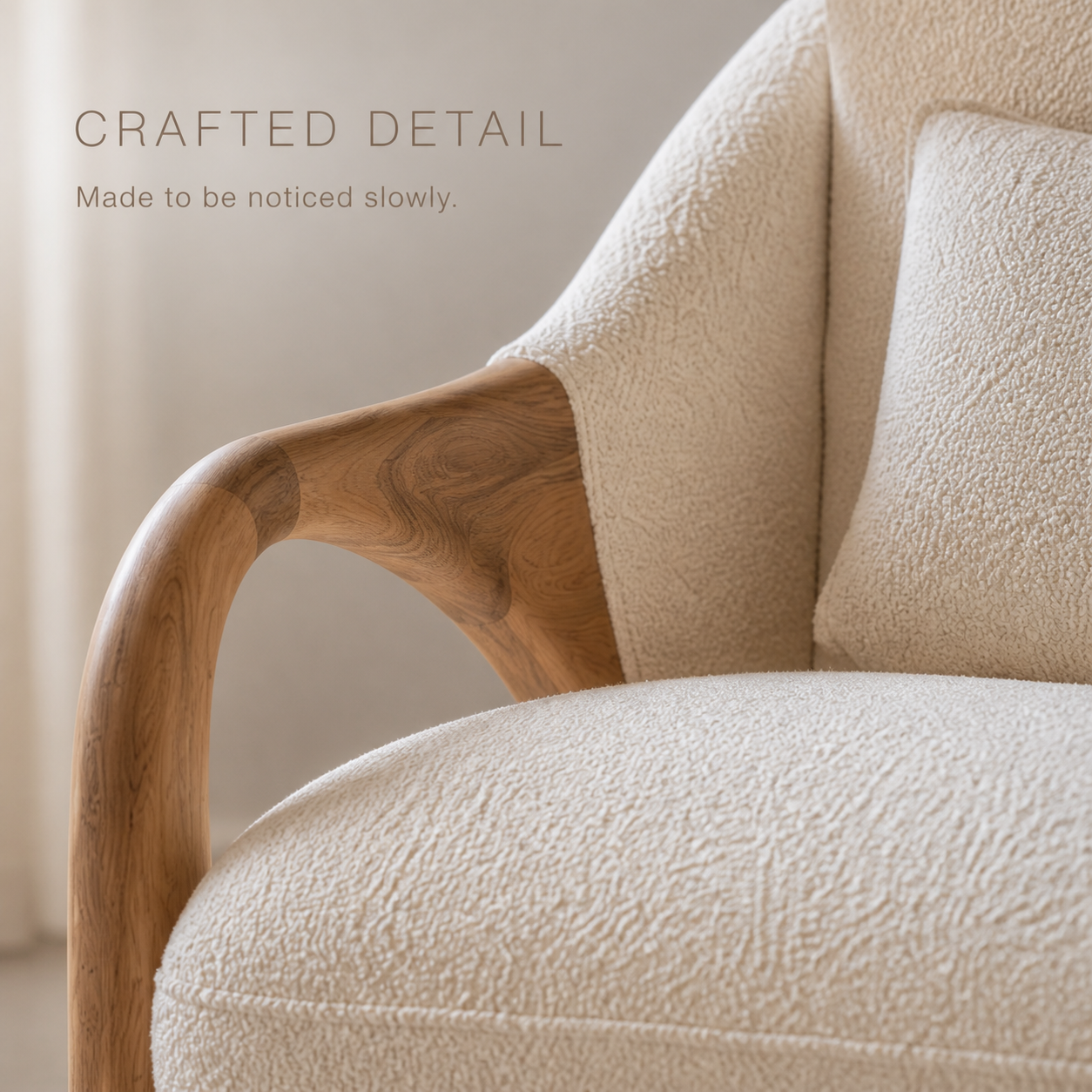 Liora Warm Natural Wood Accent Chair - Design 035 - product image 06