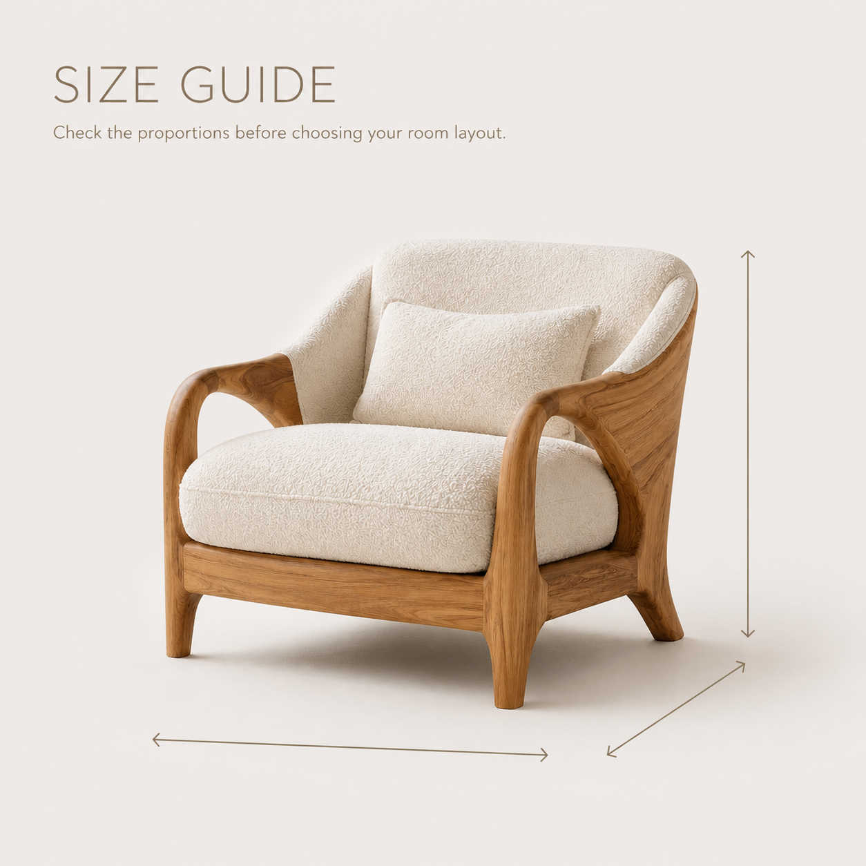 Liora Warm Natural Wood Accent Chair - Design 035 - product image 08