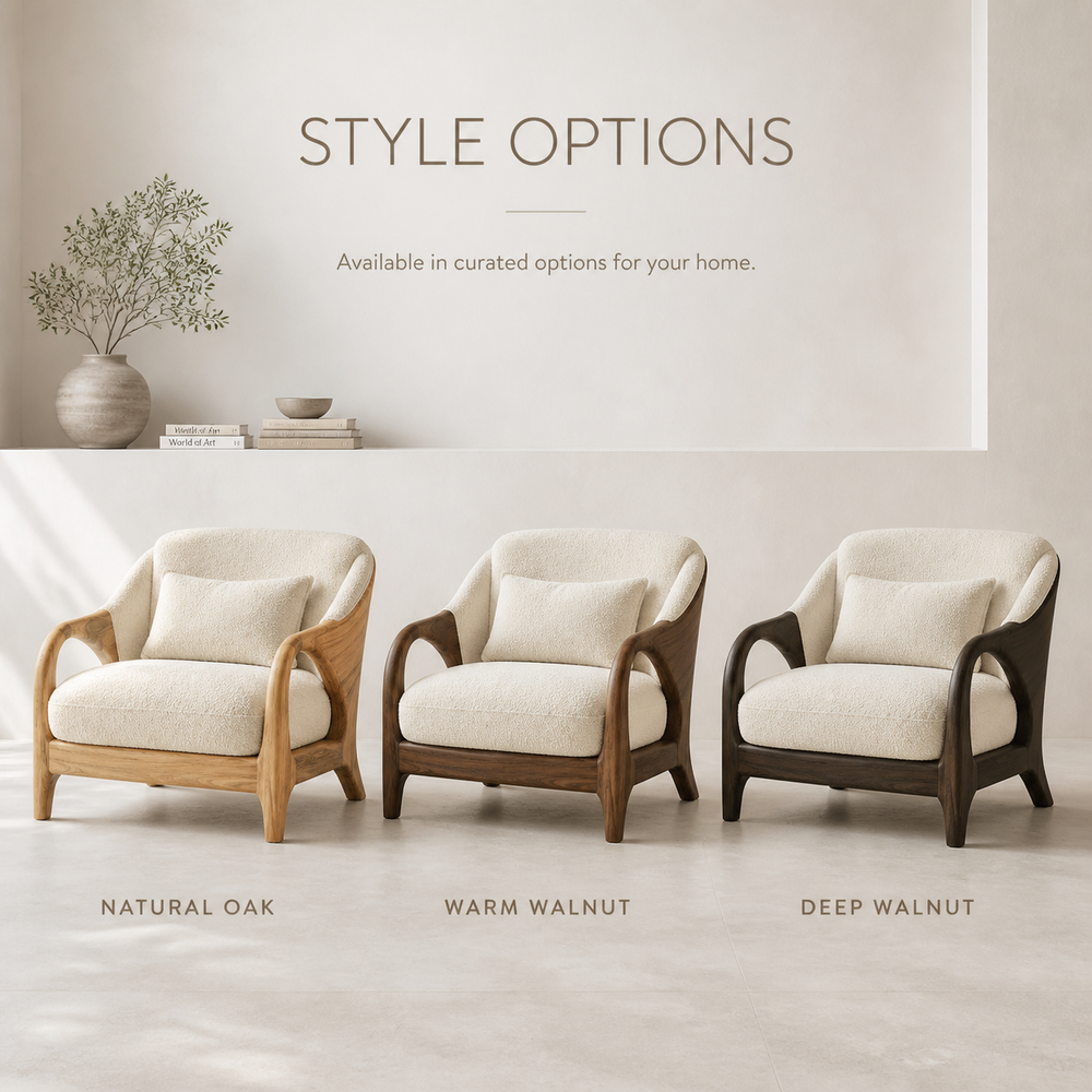 Liora Warm Natural Wood Accent Chair - Design 035 - product image 11