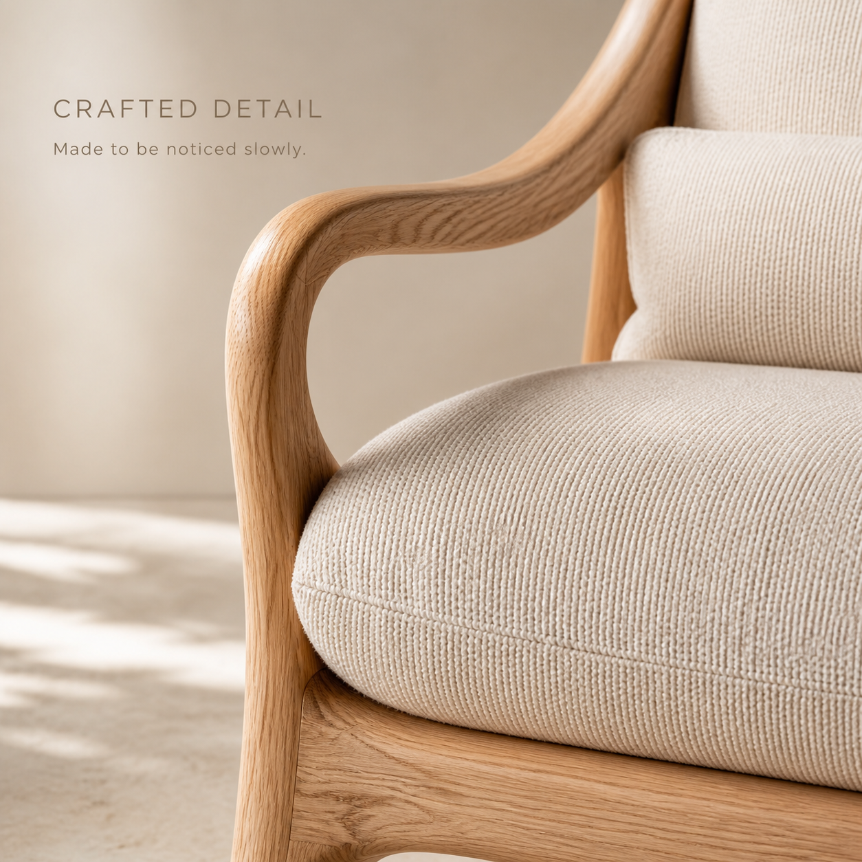 Soren Rounded Natural Wood Lounge Chair - Design 036 - product image 06