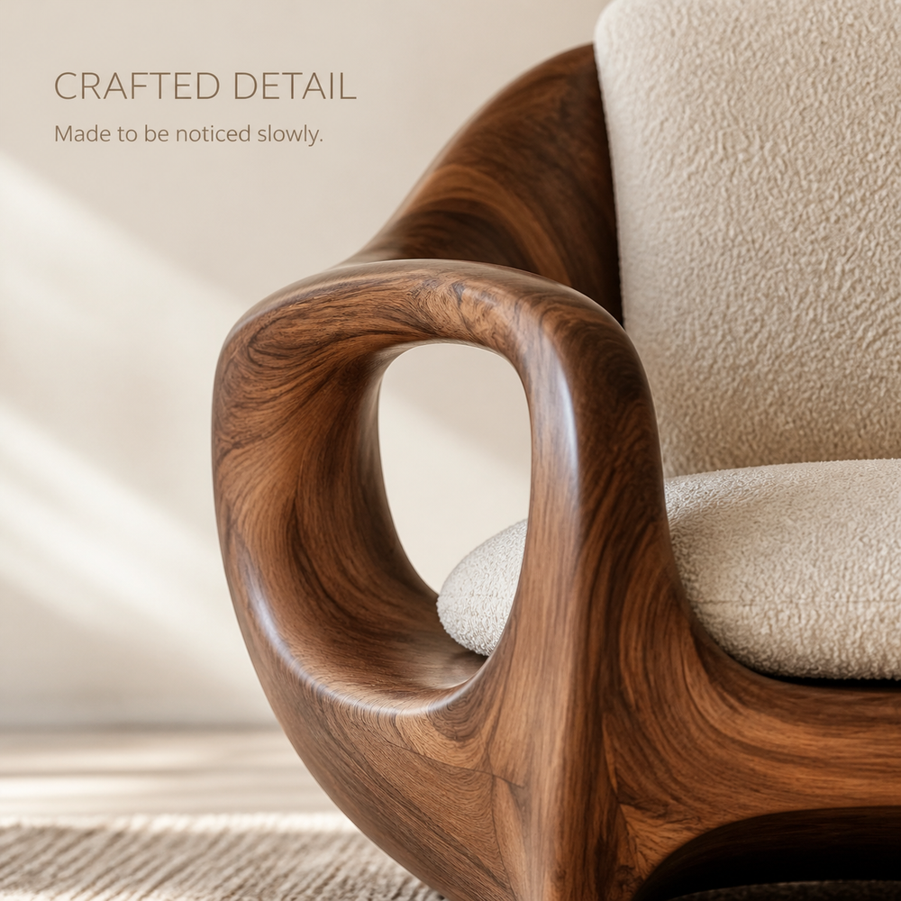 Elara Gallery Natural Wood Accent Chair - Design 037 - product image 06