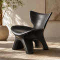 Veyra Soft Curve Natural Wood Chair - Design 038 - main view