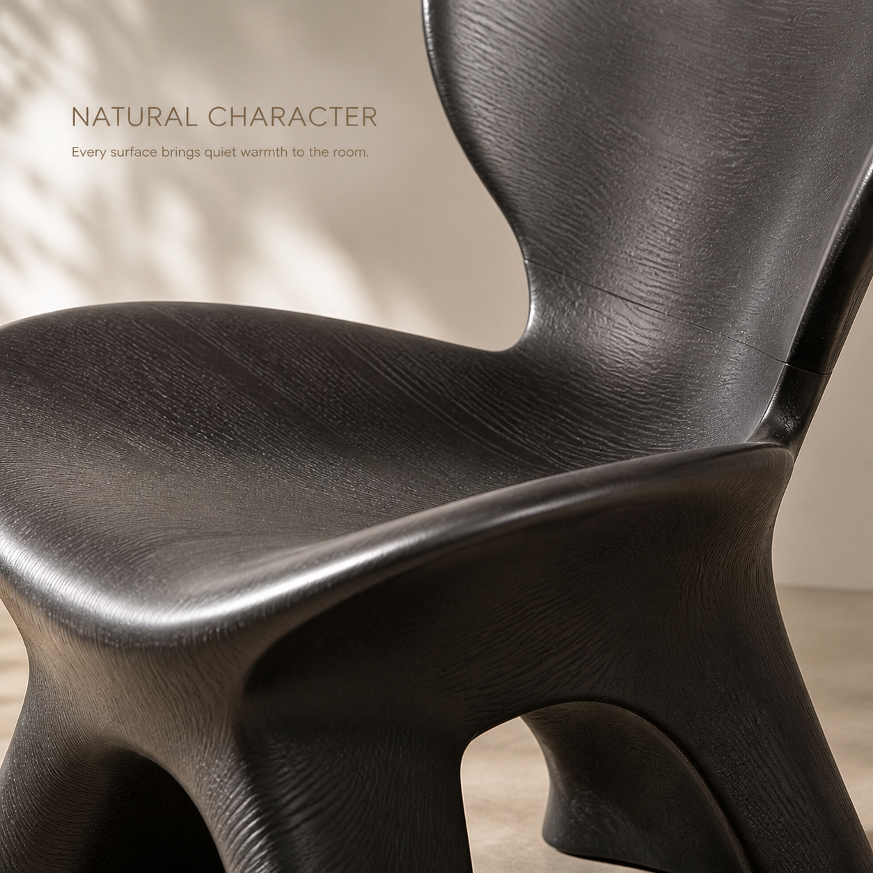 Veyra Soft Curve Natural Wood Chair - Design 038 - product image 05