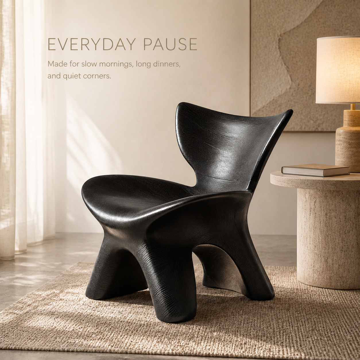 Veyra Soft Curve Natural Wood Chair - Design 038 - product image 07
