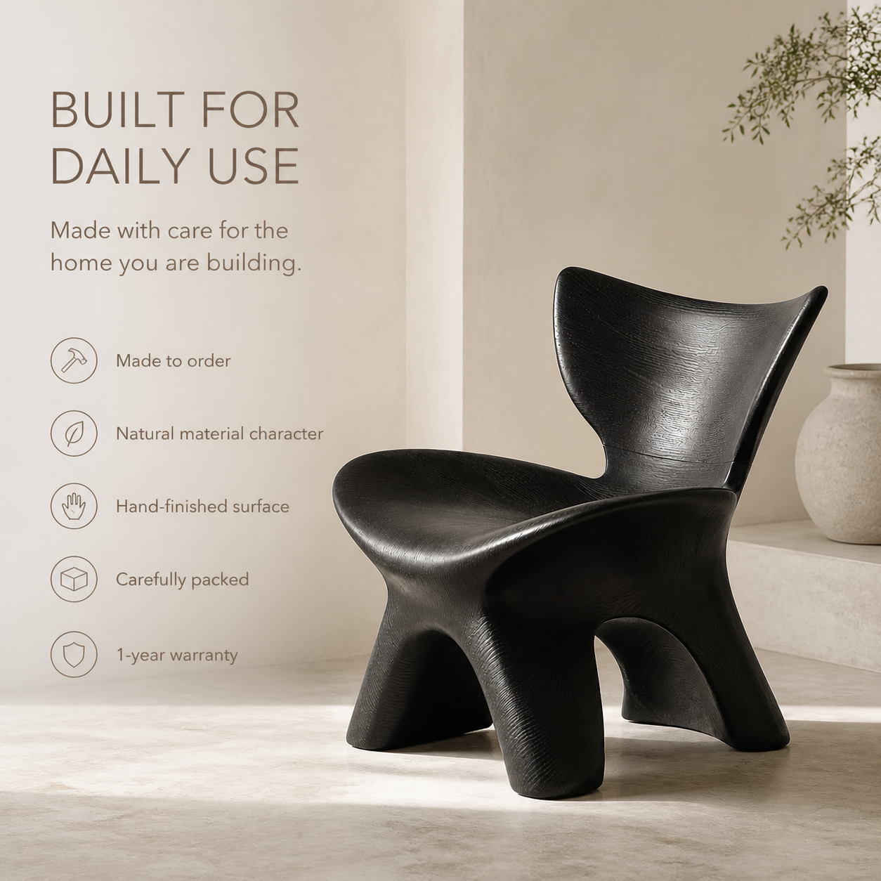 Veyra Soft Curve Natural Wood Chair - Design 038 - product image 09