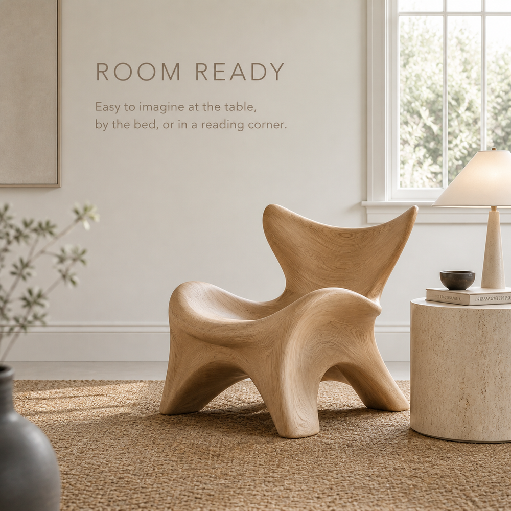 Calder Organic Modern Natural Wood Chair - Design 039 - product image 04