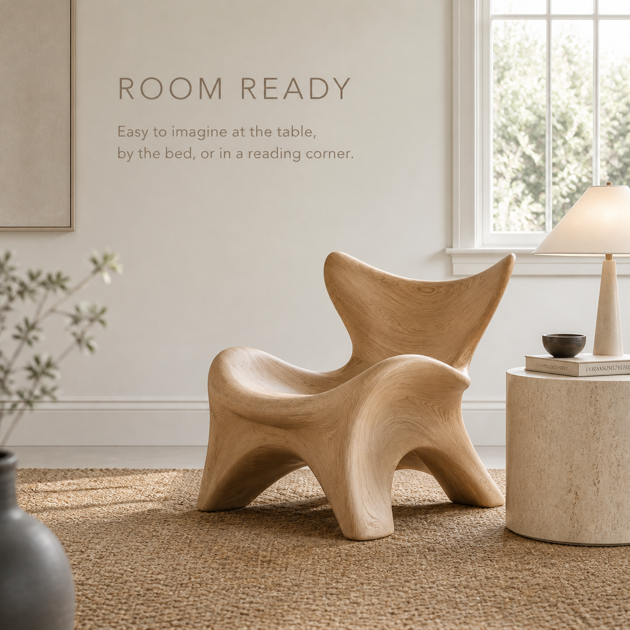 Calder Organic Modern Natural Wood Chair - Design 039 - product image 04