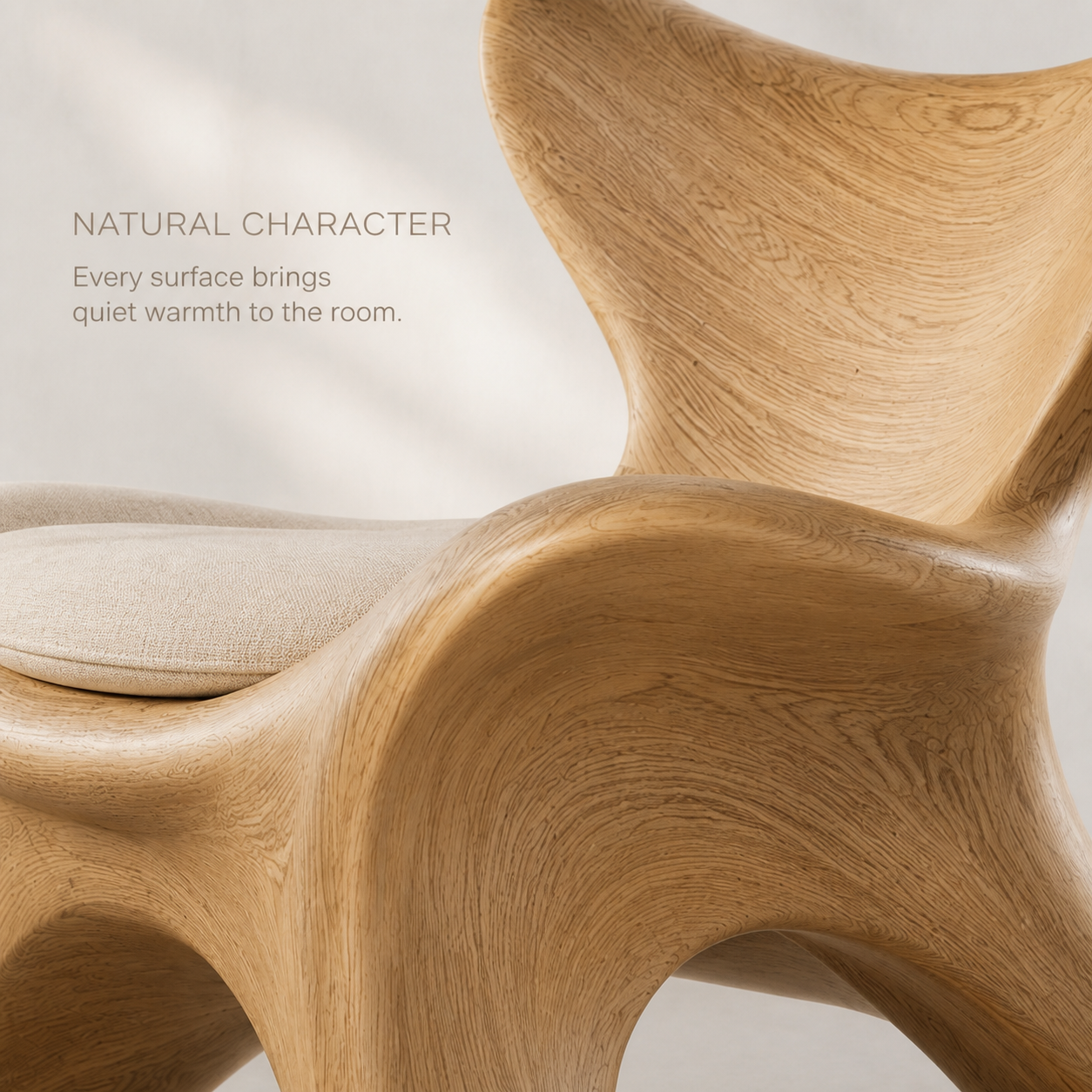 Calder Organic Modern Natural Wood Chair - Design 039 - product image 05