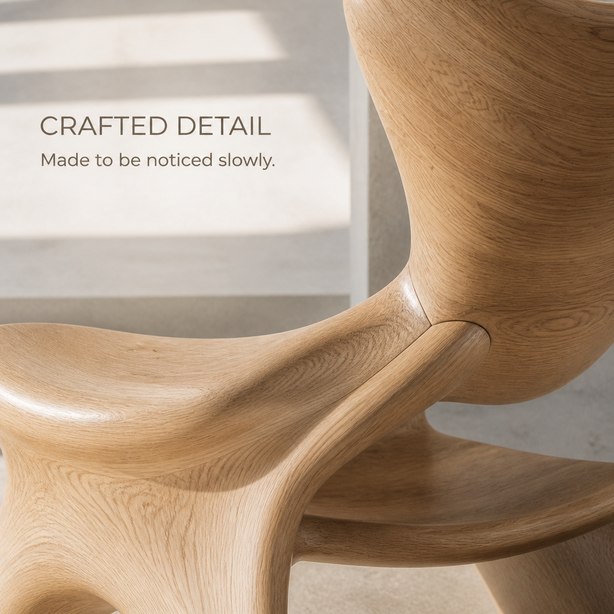 Calder Organic Modern Natural Wood Chair - Design 039 - product image 06