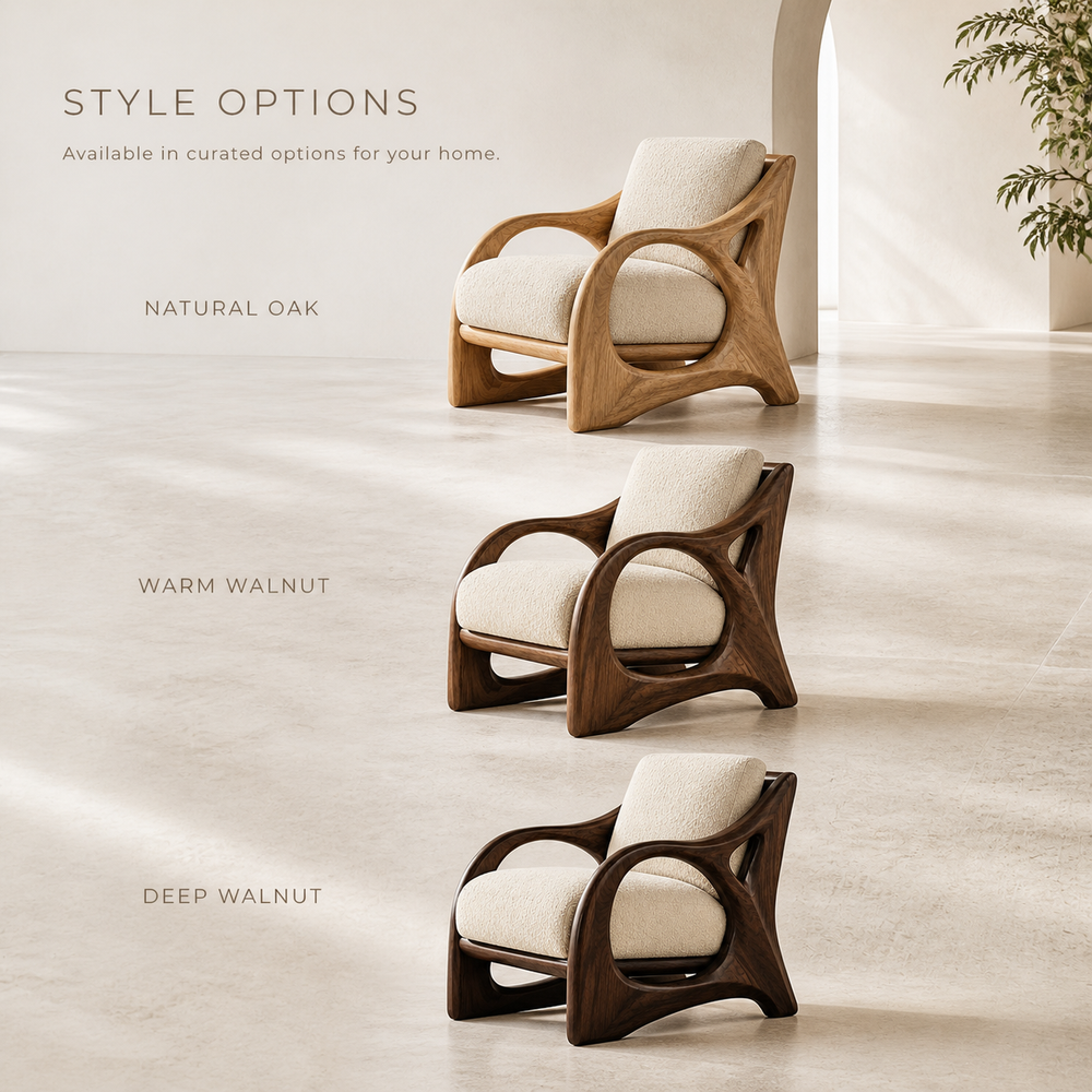 Brielle Sculpted Natural Wood Chair - Design 041 - product image 11
