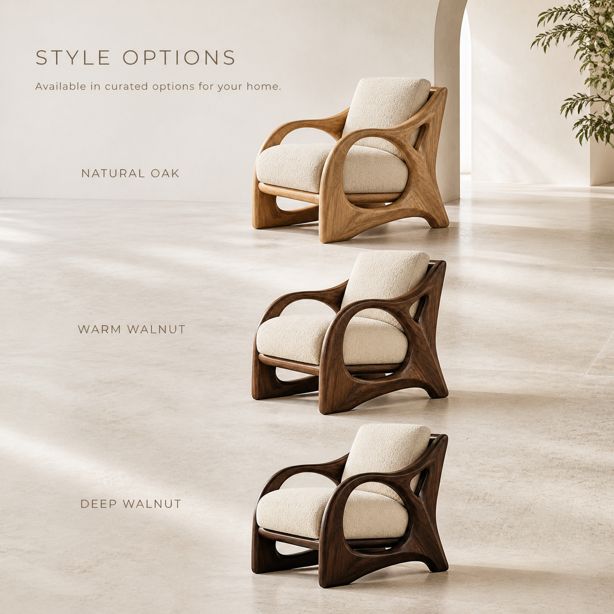 Brielle Sculpted Natural Wood Chair - Design 041 - product image 11