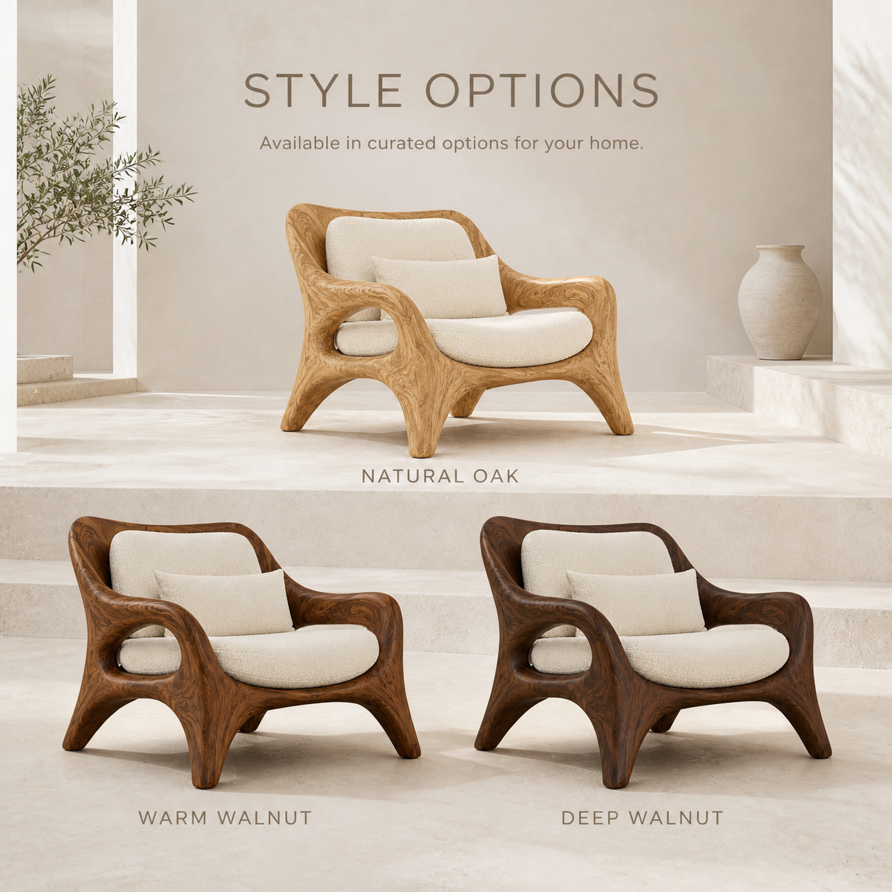 Marin Curved Natural Wood Lounge Chair - Design 042 - product image 11
