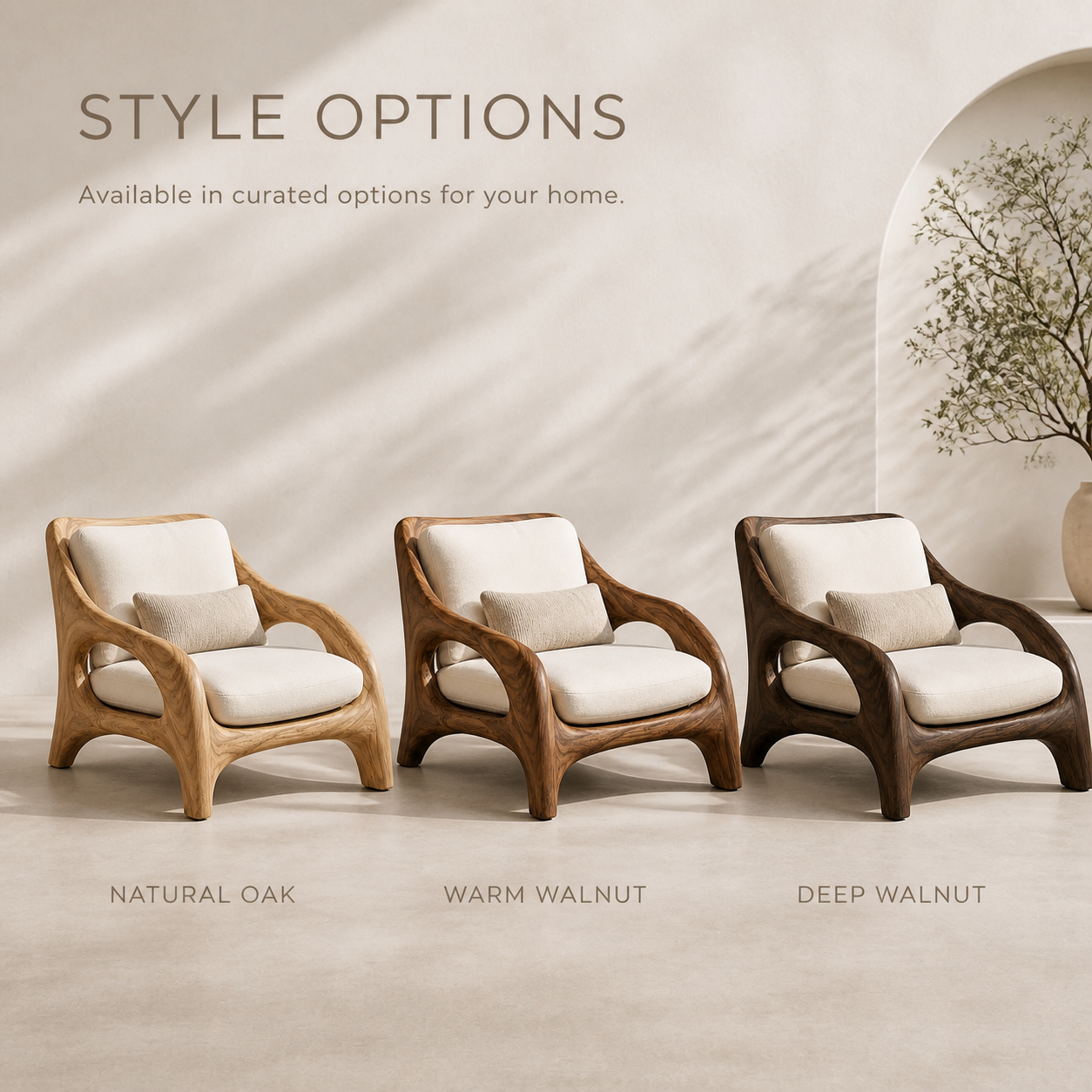 Alden Sculptural Natural Wood Lounge Chair - Design 044 - product image 11