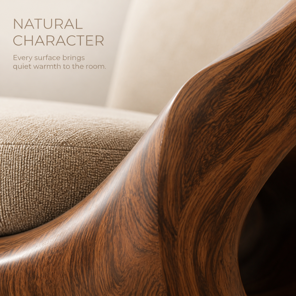 Mira Organic Natural Wood Lounge Chair - Design 045 - product image 05
