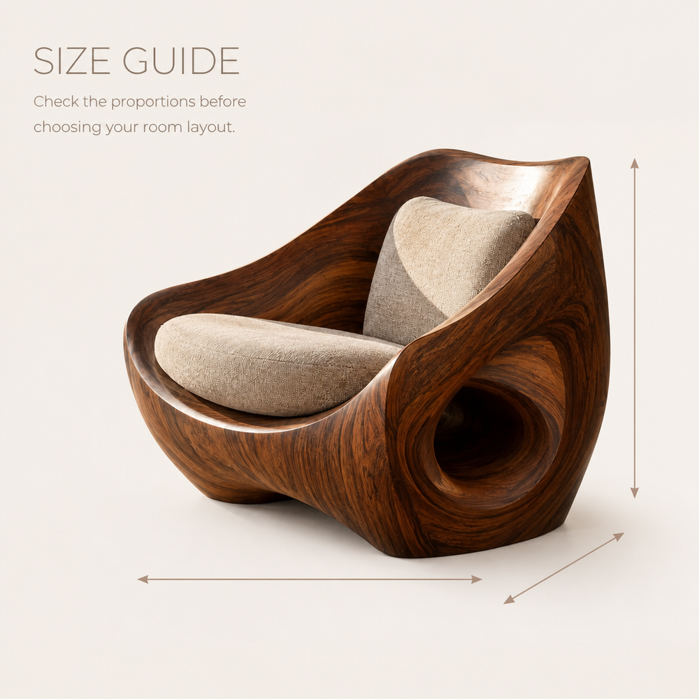 Mira Organic Natural Wood Lounge Chair - Design 045 - product image 08