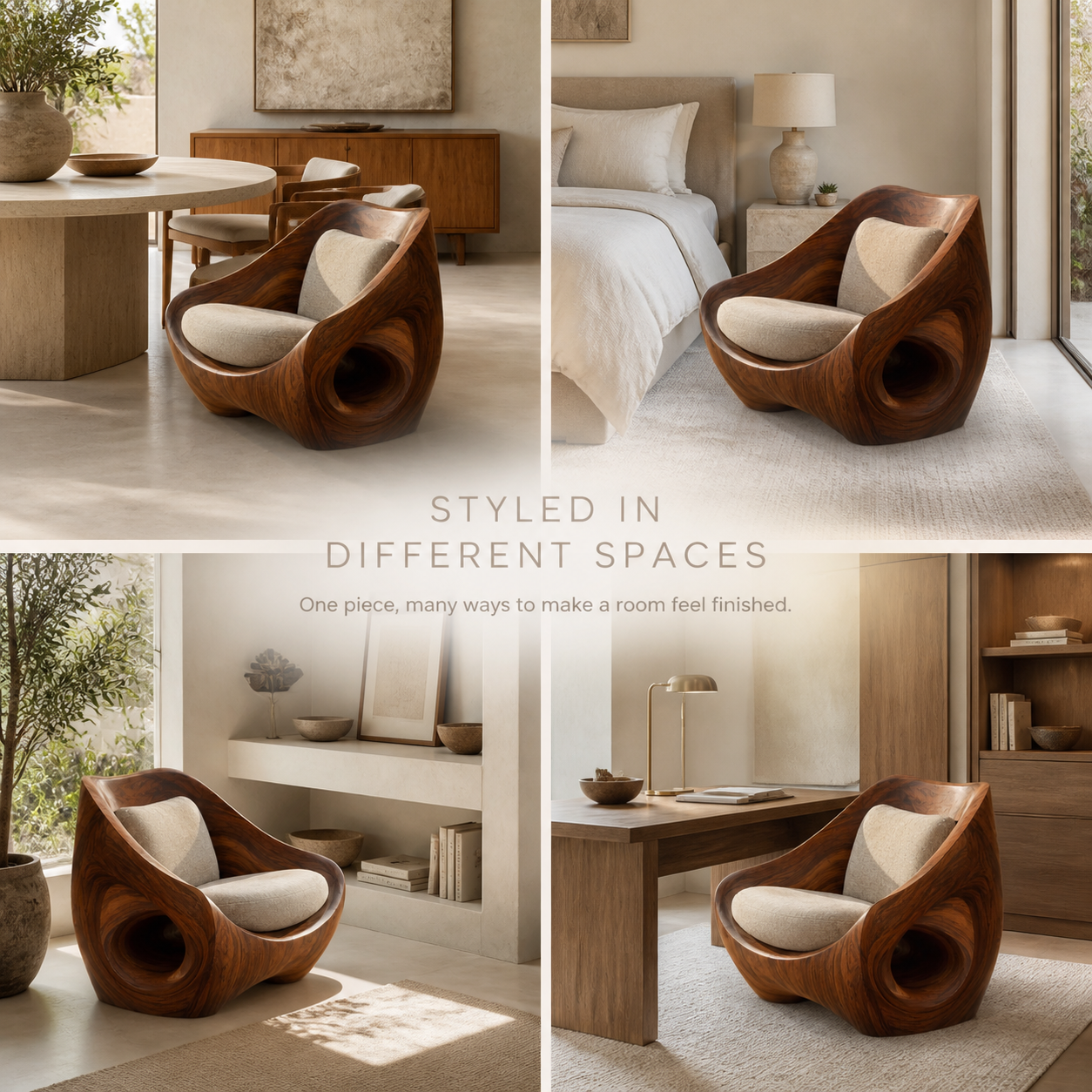 Mira Organic Natural Wood Lounge Chair - Design 045 - product image 10