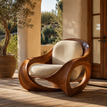 Rowan Hollow Form Natural Wood Chair - Design 046 - main view